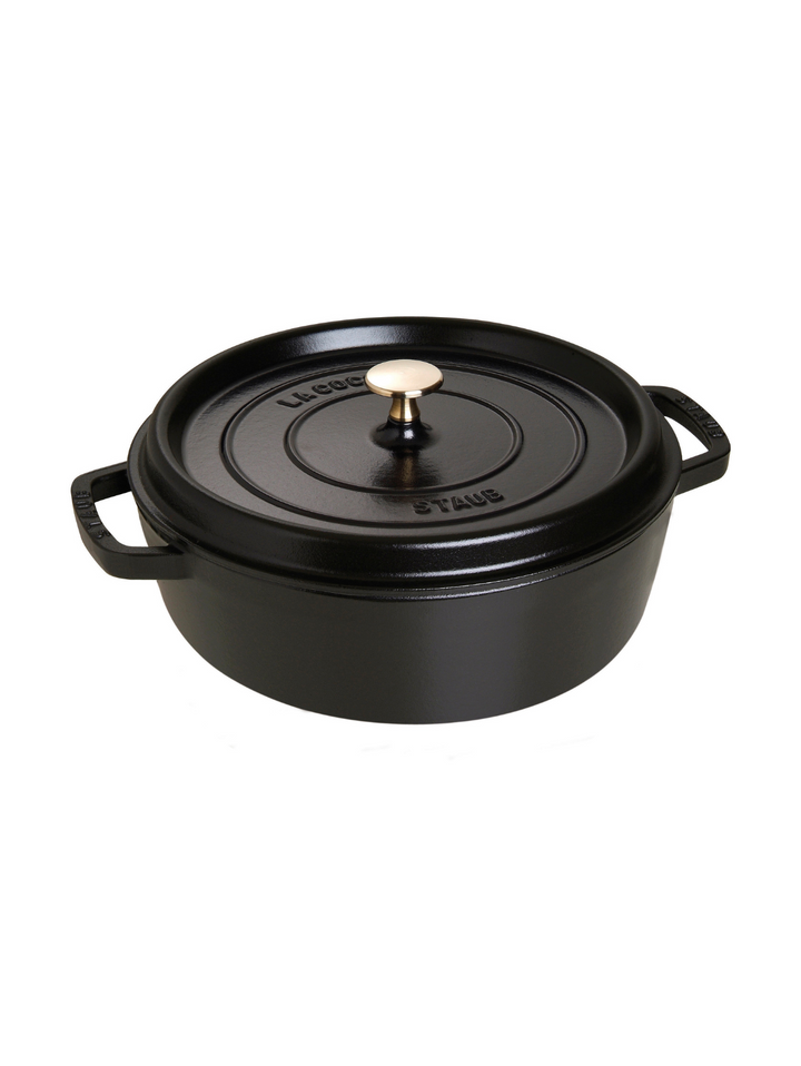 Staub lage cocotte zwart - 28 cm (5,7 l)