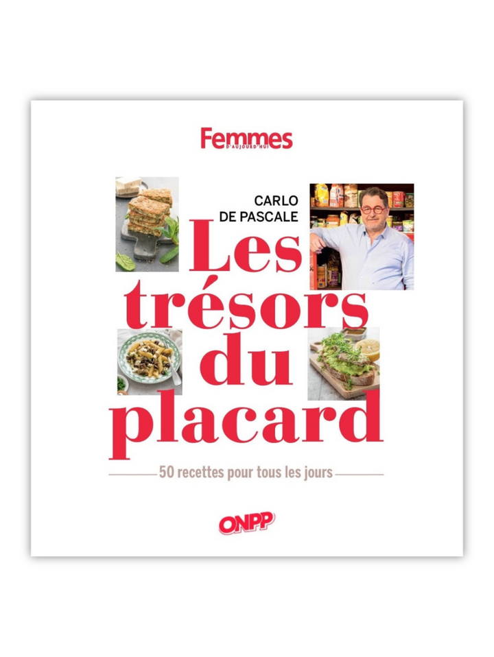 Livre de recettes 'Les trésors du placard- 50 recettes pour tous les jours'