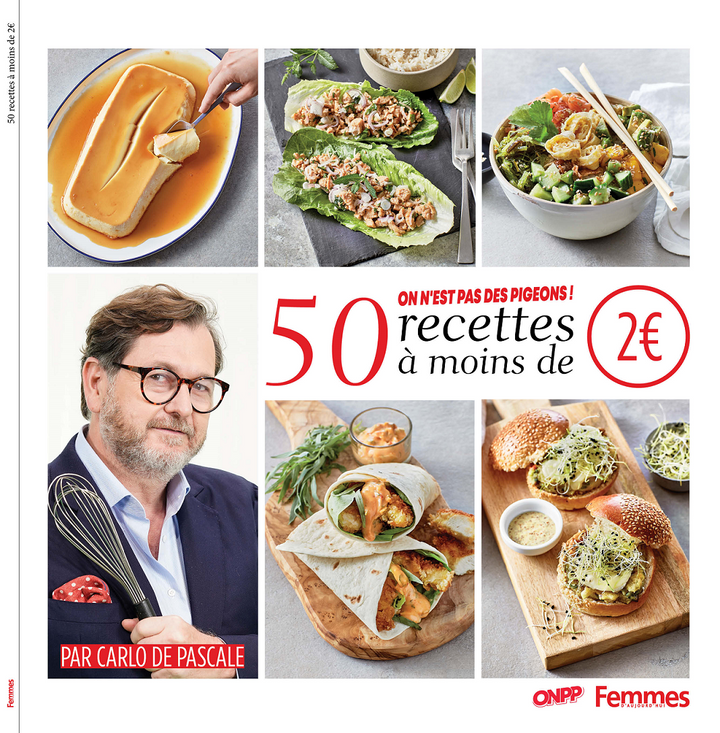 Livre de recettes  "50 recettes à moins de 2"