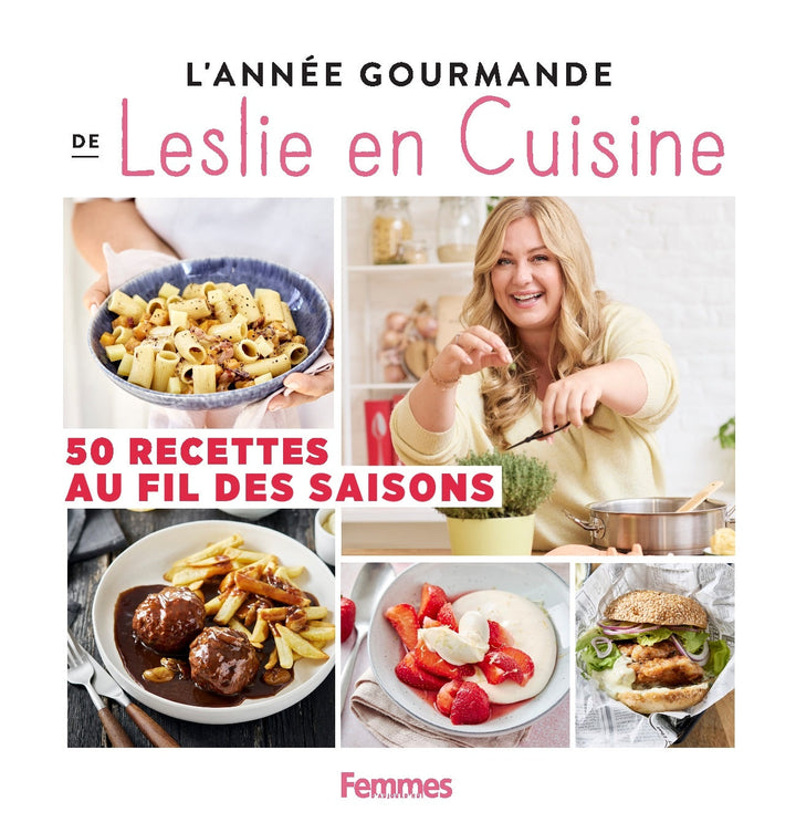 Livre de recettes 'L'année gourmande de Leslie en cuisine'